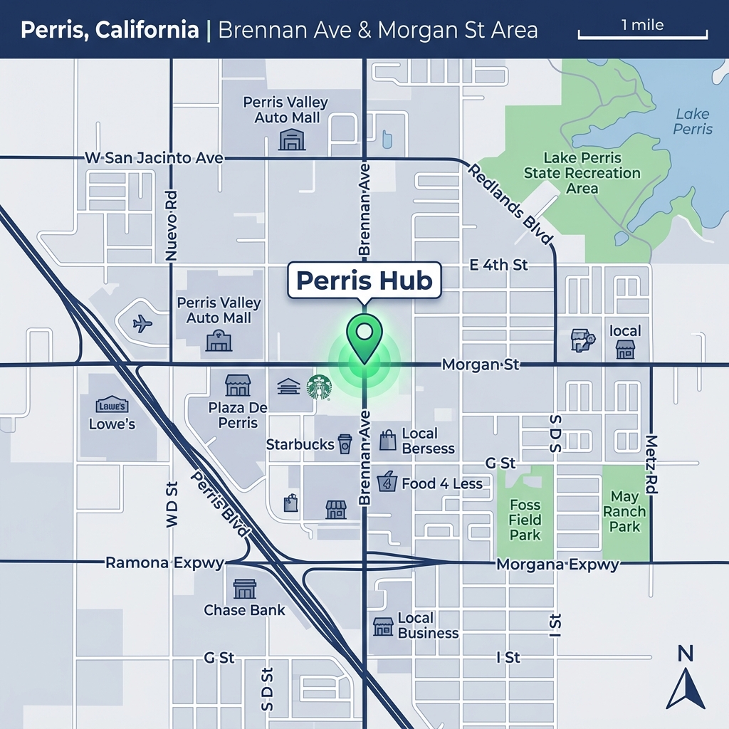 Map of Perris CA facility
