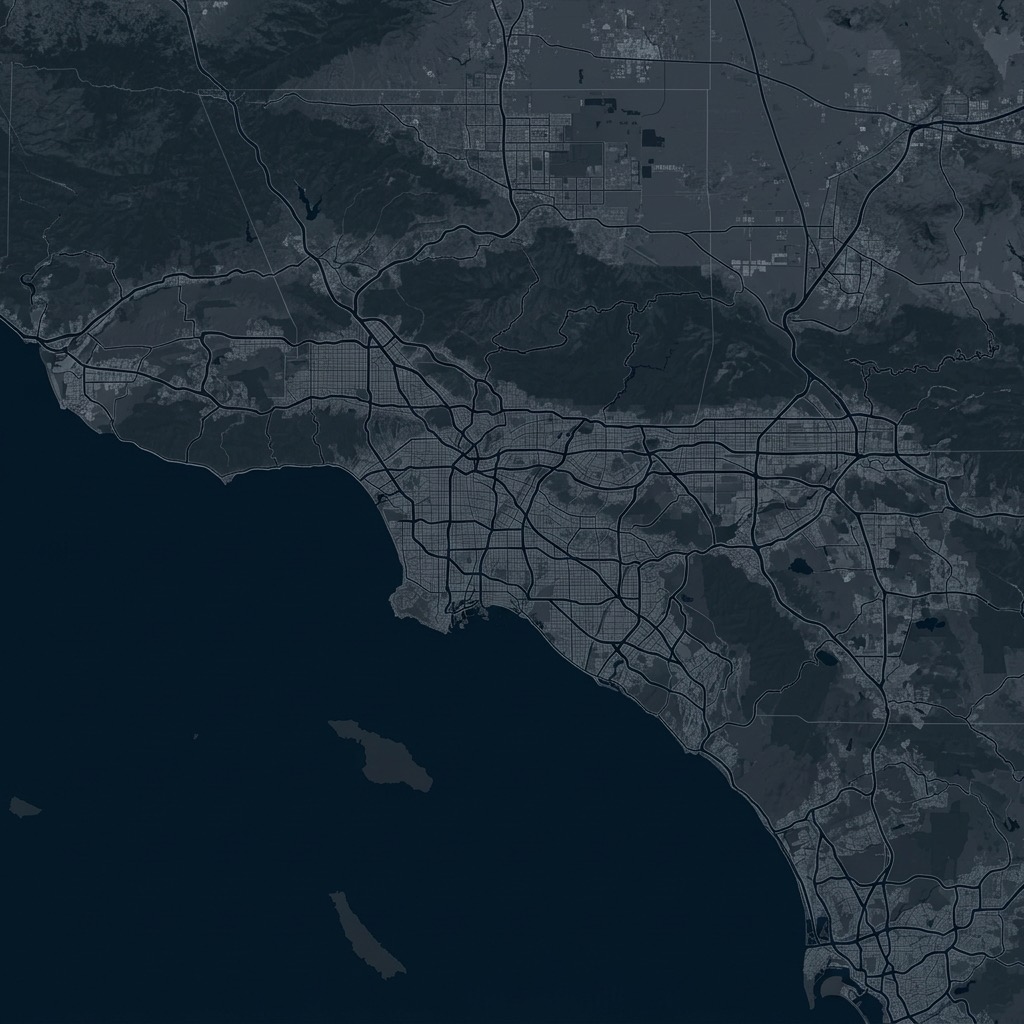 Map of Southern California network facilities